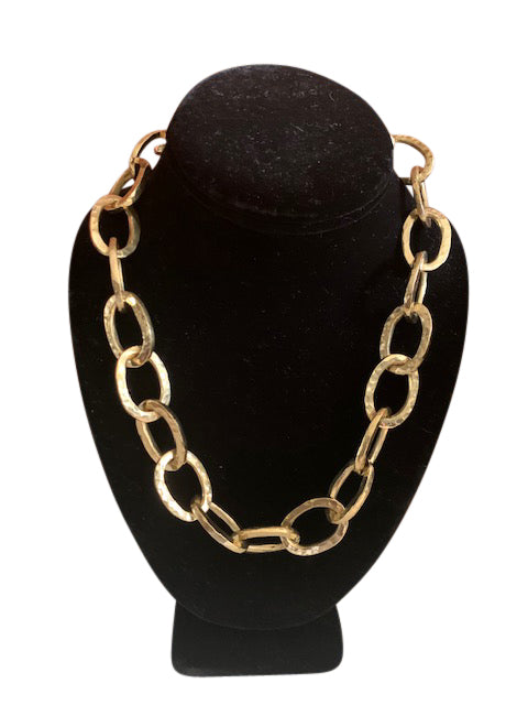 Suzie Brass Chain Link Necklace