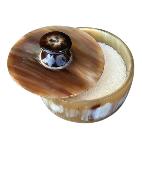 Lidded Horn Sugar Bowl