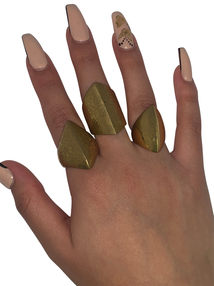 Assorted Brass Fashion Ring Collection