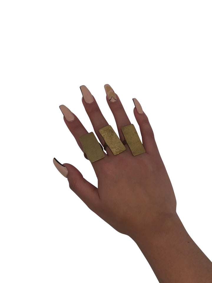 Assorted Brass Fashion Ring Collection