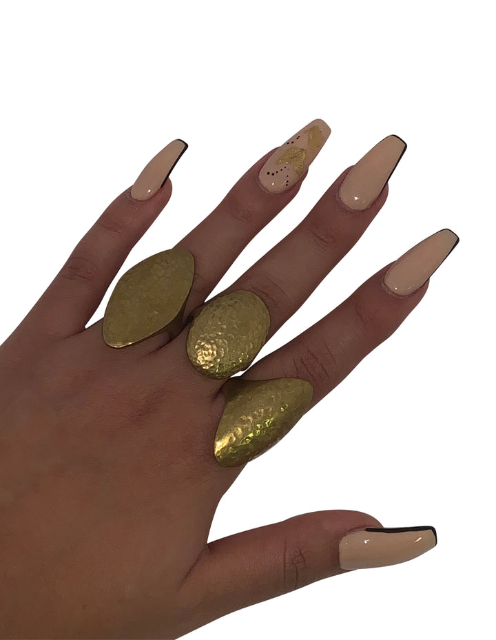 Assorted Brass Fashion Ring Collection