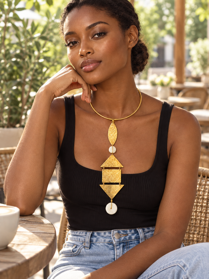 Antilus Brass, Bone & Horn Necklace Collection