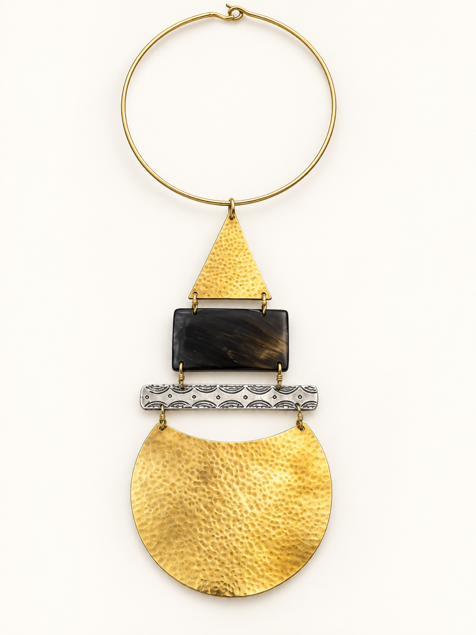 Antilus Brass, Bone & Horn Necklace Collection