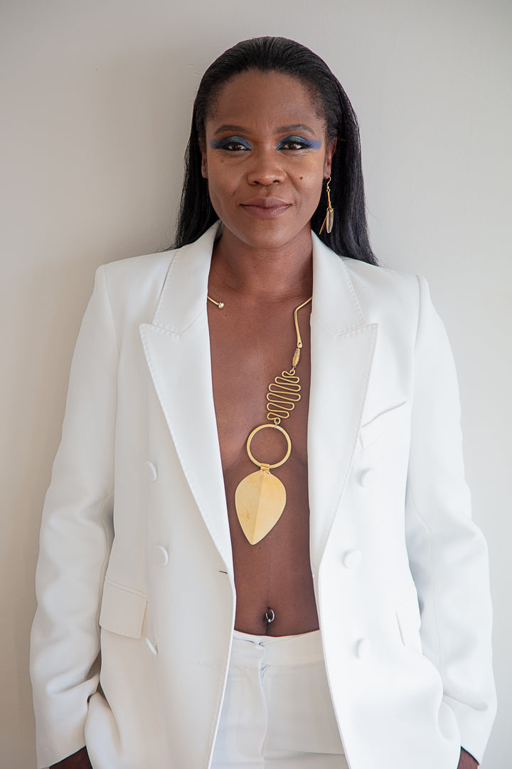 Antilus Brass Leaf Necklace Collection