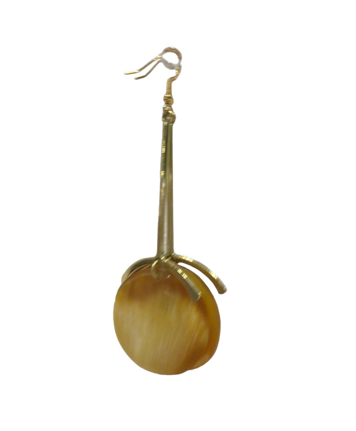 Horn & Brass Disc Earring Floats