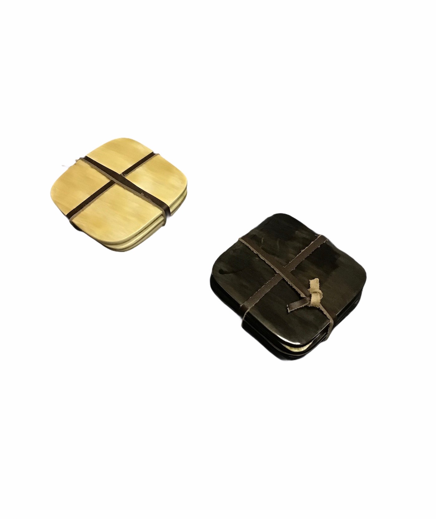 Square Horn Coasters - Set of 4