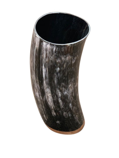Horn Vases w/ Wooden Mounted Base