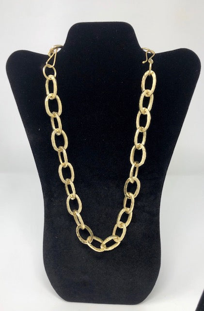 Suzie Brass Chain Link Necklace
