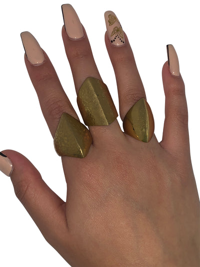 Assorted Brass Fashion Ring Collection