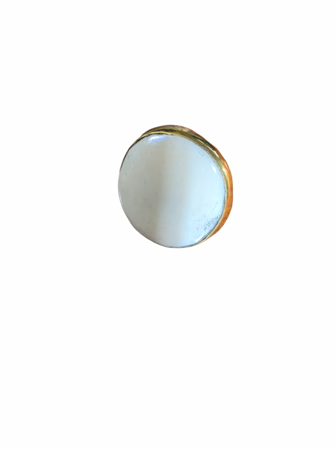 White Bone Statement Fashion Rings