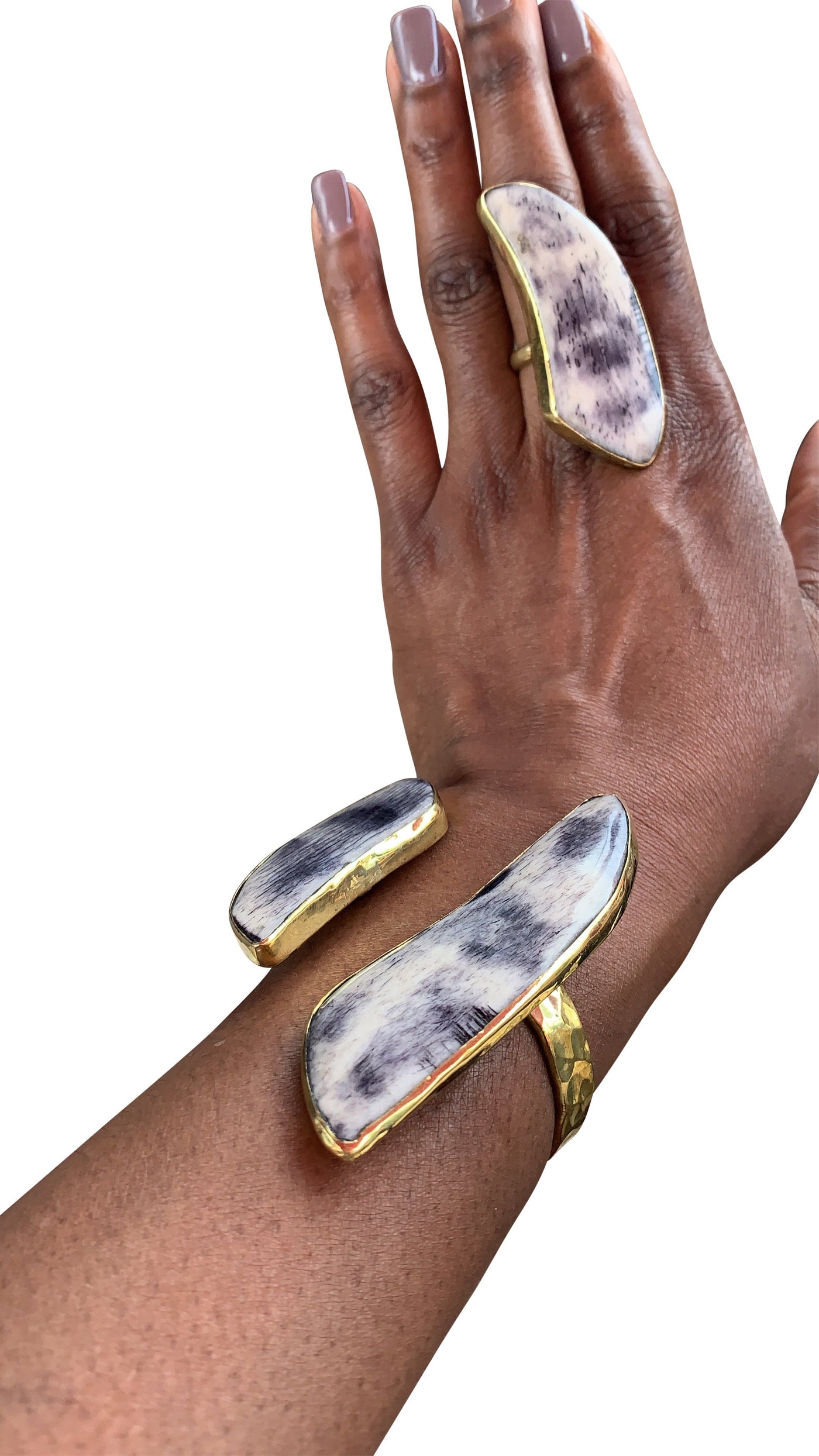 Bone Soldered Double Cuff Collection