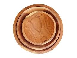 Round Olive Wood Bowl